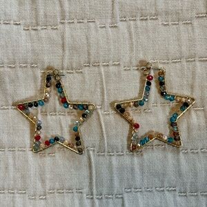 Star Shaped Beaded Earrings